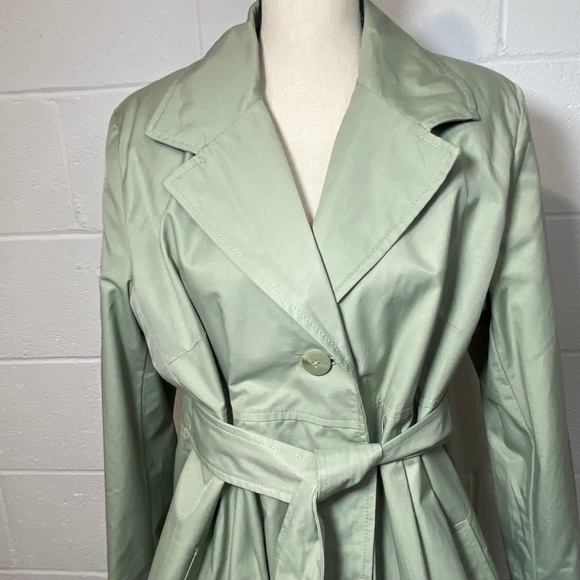 Liz Lange for Target Maternity Sage Green Trench Coat - Picture 2 of 9